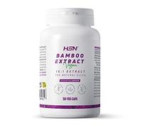 HSN Extracto de Bambú 15:1 350 mg con Silicio de Origen Natural | 120 Cápsulas Veganas | Con Vitamina C y Selenio | Apoyo para Cabello, Uñas y Huesos | Sin Gluten