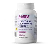 HSN Extracto de Polypodium Leucotomos 15:1 250mg | 120 Cápsulas Vegetales | Estandarizado en Ácidos Fenólicos | 7500mg Equivalencia de Hoja | Clean Label Vegano Sin Gluten