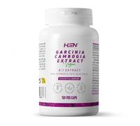HSN Garcinia Cambogia 6000mg (60% HCA Ácido Hidroxicítrico) equivalencia fruto por dosis diaria | 120 Capsulas Vegetales | Extracto 6x Veces Más Concentrado | No-GMO, Vegano, Sin Gluten