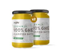 HSN Ghee Mantequilla Clarificada Orgánica Pack 2x500g | 100% Leche de Vaca Ecológica | Certificado Ecológico | Libre de Lactosa | Sin Aditivos Sin Sal