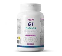 HSN GI Biotics 25B UFC - Probióticos Intestinales | 120 Cápsulas Gastrorresistentes | 11 Cepas (Lactobacillus Bifidobacterium Streptococcus) con Prebióticos, Zinc y Vitamina B2 | Vegano y Sin Gluten