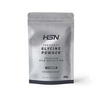 HSN Glicina en Polvo | Sin Sabor 150g = 30 Tomas por Envase 100% Pura Glicina - Glycine Powder - Sin Añadidos ni Excipientes | No-GMO, Vegano, Sin Gluten