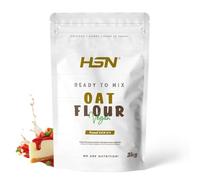 HSN Harina de Avena de Sabores Instantánea en Polvo | Fresa Chocolate Blanco 3Kg = 60 Tomas por Envase | Sin Azúcares Añadidos | Ideal Tortitas de Avena, Batidos de Proteínas | No-GMO, Vegano