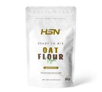HSN Harina de Avena de Sabores Instantánea en Polvo | Sin Sabor 3Kg = 60 Tomas por Envase | Sin Azúcares Añadidos | Ideal Tortitas de Avena, Batidos de Proteínas | No-GMO, Vegano