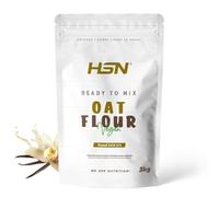 HSN Harina de Avena de Sabores Instantánea en Polvo | Vainilla 3Kg = 60 Tomas por Envase | Sin Azúcares Añadidos | Ideal Tortitas de Avena, Batidos de Proteínas | No-GMO, Vegano