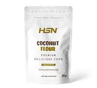 HSN Harina de Coco | 3Kg = 100 Servicios | No Incluye Dosificador | Textura Extra Fina Ideal para Repostería - Sin Azúcares Añadidos - Recetas Keto | No-GMO, Vegano, Sin Gluten