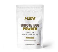 HSN Huevo Entero en Polvo | Sabor Natural 500g | 100% Pura Proteína de Huevos de Gallinas de Suelo no Enjauladas | No-GMO, Vegetariano, Sin Gluten ni Lactosa | No Incluye Dosificador