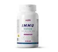 HSN Inmu Biotics Probióticos 100B UFC | 60 Cápsulas Vegetales | 9 Cepas Lactobacillus y Bifidobacterium. Inulina, FOS y Vitamina D3. Apto para vegetarianos y veganos. Sin gluten