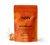 HSN Keto Colágeno Hidrolizado Bovino en Polvo | Caramelo Salado 500g | 10g Péptidos de Colágeno de Bajo Peso Molecular | Sin Añadidos ni Aditivos | No Incluye Dosificador | No-GMO, Sin Gluten