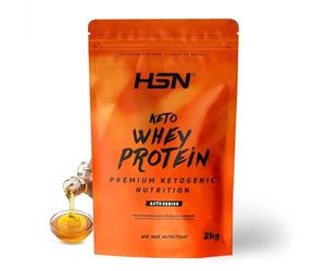 HSN Keto Whey Protein | Sirope de Arce 2Kg | Aislado de Suero de Leche CFM | Ideal Dieta Cetogénica con MCT Microencapsulado + Enzimas Digezyme | No-GMO, Vegetariano, Sin Gluten ni Soja