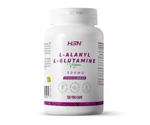 HSN L-Alanil-L-Glutamina 300mg | 120 Cápsulas Vegetales | Dipéptido Alanina-Glutamina para Pre Entrenamiento | 1 Cápsula al Día | 100% Vegano, Sin Gluten, No GMO