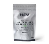 HSN L-Citrulina en Polvo | Sin Sabor 1000g = 200 Tomas por Envase | 5000 MG Pura L-Citrulina por Dosis Diaria | Sin Añadidos ni Excipientes | No-GMO, Vegano, Sin Gluten