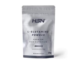 HSN L-Glutamina en Polvo | Sabor Neutro 1Kg | 5g Dosis Diaria | 100% Pura Glutamina Sin Añadidos | No Incluye Dosificador | No-GMO, Vegano, Sin Gluten