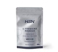 HSN L-Tirosina en Polvo | 150 g = 150 Tomas por Envase | 1 Gramo Tirosina por Dosis Diaria | 100% Pura en Polvo, Sin Excipientes | No-GMO, Vegano, Sin Gluten | No Incluye Dosificador