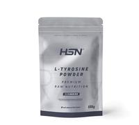 HSN L-Tirosina en Polvo | 500 g = 500 Tomas por Envase | 1 Gramo Tirosina por Dosis Diaria | 100% Pura en Polvo, Sin Excipientes | No-GMO, Vegano, Sin Gluten | No Incluye Dosificador