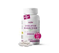 HSN Bisglicinato de Magnesio | 30 Cápsulas Veganas | 350mg Magnesio por Dosis Diaria 100% Glicinato de Alta Biodisponibilidad y Absorción | No-GMO, Vegano, Sin Gluten