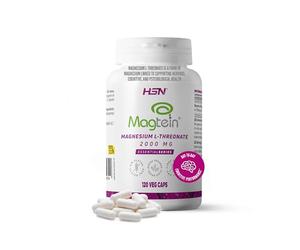 HSN Magtein® L-Treonato de Magnesio 2000mg +33% Contenido por Cápsula | 120 Cápsulas Vegetales | 40 Días Suministro Magnesio Treonato de Alta Biodisponibilidad | Vegano y Sin Gluten