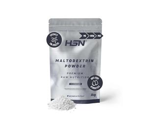 HSN Maltodextrina en Polvo 1 Kg | Sabor Neutro | 100% Puro Carbohidrato | Uso Deportivo y Nutricional | Vegano, Sin Gluten, Sin Lactosa, No GMO | No Incluye Dosificador