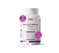 HSN Melatonina 1mg | 120 Tabletas de Acción Rápida | La Melatonina contribuye a disminuir el tiempo necesario para conciliar el Sueño + Aliviar Jet Lag | No-GMO, Vegano, Sin Gluten
