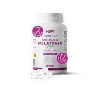 HSN Melatonina 1mg de Liberación Prolongada (8 horas) | 120 Tabletas | La Melatonina contribuye a Aliviar Jet Lag | No-GMO, Vegano, Sin Gluten