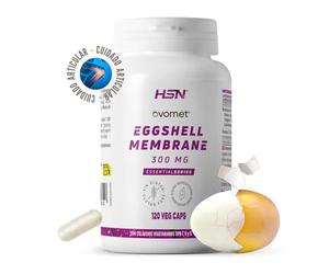 HSN Membrana de Cáscara de Huevo Ovomet® 300mg | 120 Cápsulas Vegetales de Colágeno Vegetariano Tipo: 1, 5 y 10 No Desnaturalizado | Origen Español | No-GMO, Vegetariano, Sin Gluten