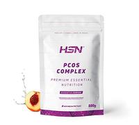 HSN Myo-Inositol + D-Chiro Inositol PCOS Complex en Polvo | Melocotón 500g=83 Tomas por Envase | Formulado para Mujeres: Inositol Complex 40:1 | Con Vitaminas y Minerales | No-GMO, Vegano, Sin Gluten