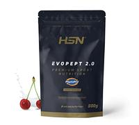 HSN PeptoPro® Evopept 2.0 | Sabor Cereza 500 g = 38 Tomas por Envase 100% Hidrolizado de Caseína | Ideal Antes, Durante, Después de Entrenar | No-GMO, Vegetariano, Sin Gluten