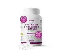 HSN Potasio y Magnesio Complex (250/500mg por dosis diaria) | 120 Tabletas | Formas de Citrato de Potasio y Magnesio de Alta Biodisponibilidad | No-GMO, Vegano, Sin Gluten