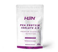 HSN Proteína de Guisante Aislada - Sin Sabor 500g | 100% Proteína Vegetal. Alternativa a la Whey. Todos los Aminoácidos Esenciales. Sin Alérgenos. No Incluye Dosificador