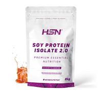 HSN Proteína de Soja Aislada - Caramelo Salado 2Kg | 100% Vegana. Alternativa Vegana a la Whey. Aminograma Completo. Libre de OGM, Sin Gluten ni Lactosa. No Incluye Dosificador