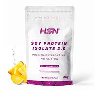 HSN Proteína de Soja Aislada - Mango Piña 2Kg | 100% Vegana. Alternativa Vegana a la Whey. Aminograma Completo. Libre de OGM, Sin Gluten ni Lactosa. No Incluye Dosificador