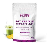 HSN Proteína de Soja Aislada - Mango Té Matcha 2Kg | 100% Vegana. Alternativa Vegana a la Whey. Aminograma Completo. Libre de OGM, Sin Gluten ni Lactosa. No Incluye Dosificador