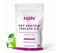 HSN Proteína de Soja Aislada- Manzana 2Kg | 100% Vegana. Alternativa Vegana a la Whey. Aminograma Completo. Libre de OGM, Sin Gluten ni Lactosa. No Incluye Dosificador