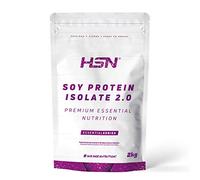 HSN Proteína de Soja Aislada - Sin Sabor 2Kg | 100% Vegana. Alternativa Vegana a la Whey. Aminograma Completo. Libre de OGM, Sin Gluten ni Lactosa. No Incluye Dosificador