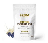 HSN Pudding Proteico 2.0 | Chocolate Blanco y Arándano 500g = 13 Tomas por Envase | Pudín Alto en Proteínas Sin Gluten y Vegetariano | Ideal Postre o Merienda Bajo en Calorías Sin Azúcares Añadidos