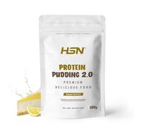 HSN Pudding Proteico 2.0 | Tarta de Queso de Limón 500g | Pudín Alto en Proteínas Sin Gluten y Vegetariano | Ideal Postre o Merienda Bajo en Calorías Sin Azúcares Añadidos