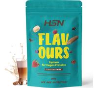 Saborizante para Proteínas Vegetales de HSN | Sabor Café Frappé 200 g = 66 Tomas Por Envase | Para la Dieta Keto y Vegana | Extremadamente Bajo en calorías y azúcar | No-GMO, Sin Gluten