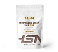 HSN Sal Negra del Himalaya | 1Kg | Grano Fino | 100% Natural Sin Refinar Sin Aditivos | Kala Namak | Sabor Umami a Huevo Frito | No-GMO Vegano Sin Gluten