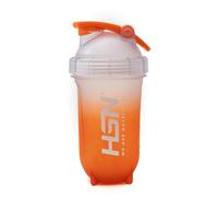 HSN Shaker Rocket We Are Nutrition! Libre de BPA | 500ml | Transparente Naranja | Vaso Mezclador con Bola Mezcladora | Cierre Hermético y Tapón Anti-Fugas | Sin Olores | Fácil Limpieza