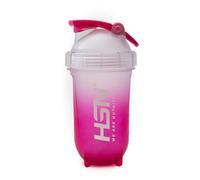 HSN Shaker Rocket We Are Nutrition! Libre de BPA | 500ml | Transparente Rosa | Vaso Mezclador con Bola Mezcladora | Cierre Hermético y Tapón Anti-Fugas | Sin Olores | Fácil Limpieza