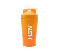 HSN Shaker We Are Nutrition! Acero Inoxidable | 500ml | Naranja | Vaso Mezclador con Óptimo Sistema de Mezclado en la Tapa (BPA Free) | Cierre Anti-Fugas | Sin Olores | Fácil Limpieza