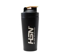 HSN Shaker We Are Nutrition! Acero Inoxidable | 739ml | Negro | Vaso Mezclador con Óptimo Sistema de Mezclado en la Tapa (BPA Free) | Cierre Anti-Fugas | Sin Olores | Fácil Limpieza