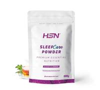 HSN Sleep Care Polvo - Sabor Té 500g | Infusión Nocturna. Melatonina Magnesio Griffonia L-Teanina GABA. Vegano Sin Azúcar Sin Edulcorantes. No Incluye Dosificador