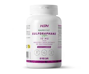 HSN Sulforafano 20mg - Extracto de Brócoli - 400mg Sulfodyne® por dosis diaria | 60 Cápsulas Vegetales - Origen 100% semilla (Brassica oleracea) | ÚNICA Patente que ofrece ESTABILIDAD E INTEGRIDAD