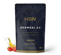 HSN Sustitutivo de Comidas Evomeal 2.0 | Fresa Banana 2Kg | Proteína Whey + Harina de Arroz + Vitaminas + Minerales + Omega 3 y 6 | No Contiene Dosificador | No-GMO, Sin Gluten y Vegetariano