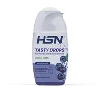HSN Tasty Drops Saborizante Líquido Sin Calorías para Agua | Sabor Arándano - 65ml (hasta 8 litros) | Gotas Saborizantes Sin Azúcar | Potenciador de Bebidas | Apto Vegano, Sin Gluten