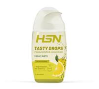 HSN Tasty Drops Saborizante Líquido Sin Calorías para Agua | Sabor Limón - 65ml (hasta 8 litros) | Gotas Saborizantes Sin Azúcar | Potenciador de Bebidas | Apto Vegano, Sin Gluten