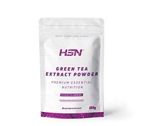 HSN Té Verde en Polvo 150g | Extracto 26:1 Hojas de Camellia sinensis 100% Puro y Estandarizado al 15% EGCG 50% Polifenoles 30% Catequinas 8,5% Cafeína | Vegano Sin Añadidos | No Incluye Dosificador