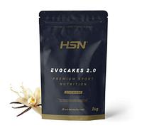 HSN Tortitas Proteicas Evocakes 2.0 | Vainilla 1Kg = 10 Pancakes de Avena con Whey Protein | Fáciles y Rápidas de Hacer Bajas en Azúcar | No Incluye Dosificador | No-GMO, Vegetariano