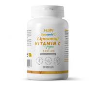 HSN Vitamina C Liposomada Liposovit® 500mg - 120 Cápsulas Vegetales | Ácido Ascórbico Liposomal. Pura Vitamina C de Alta Biodisponibilidad. Sistema Inmune Colageno Antioxidante. 100% Vegano